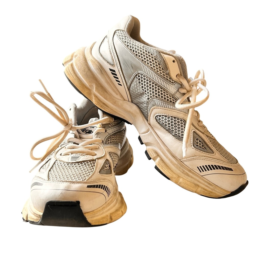 Axel Arigato Marathon Runner 40 Beige Silver Chunky Mesh Sneakers
